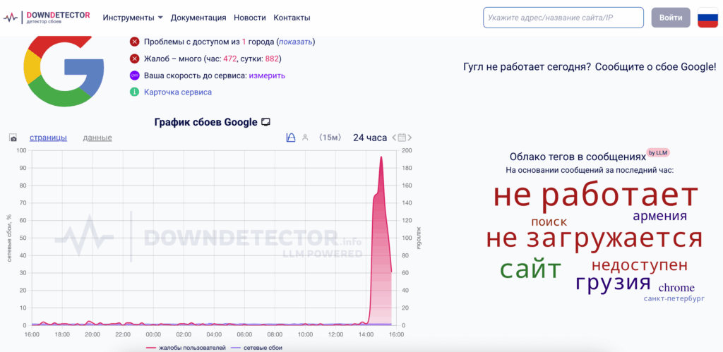 Сбой в сервисах Google: что не работает и что делать?