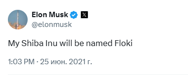 FLOKI знову в тренді. Дякуємо, Ілоне, ми скучали FLOKI знову в тренді. Дякуємо, Ілоне, ми скучали