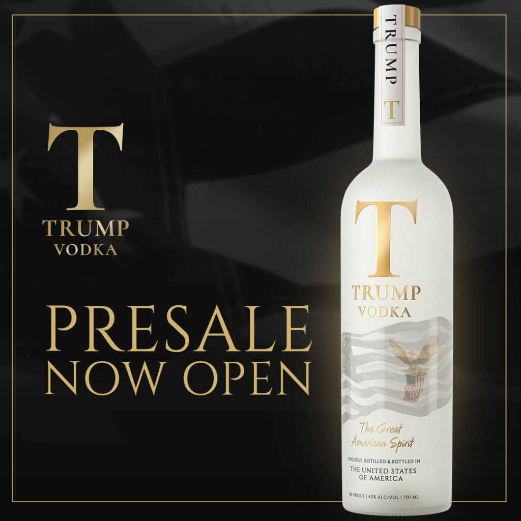 Пора поднять бокалы: Trump Vodka открыла предзаказы