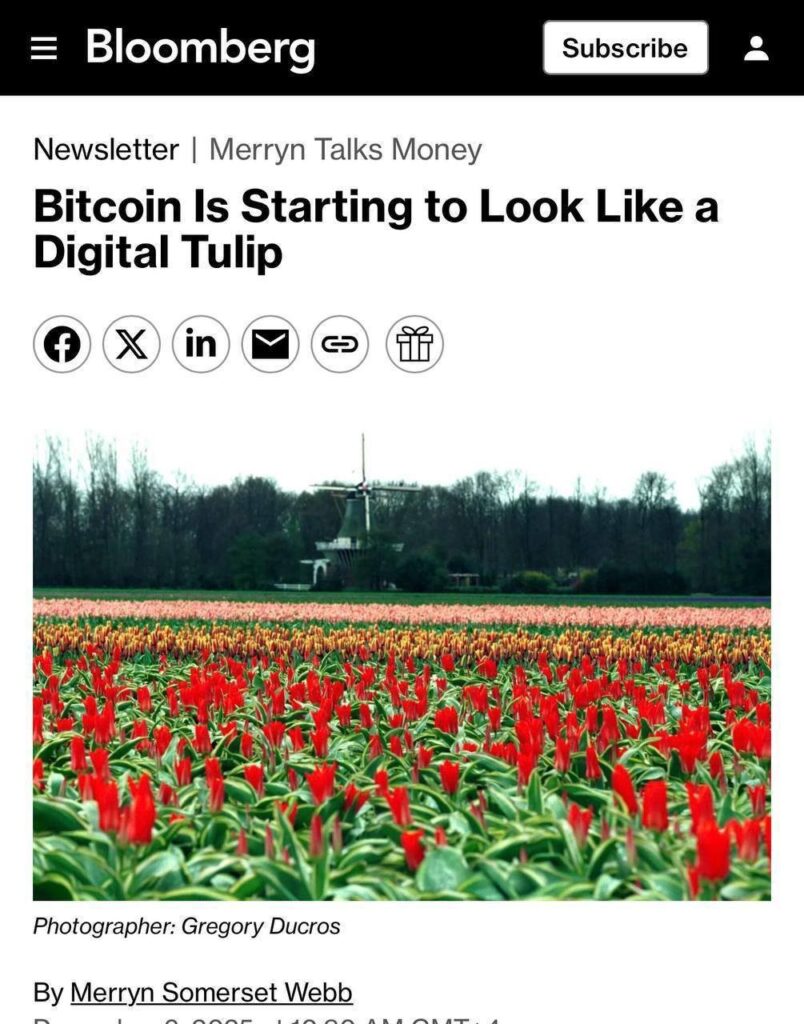 Биткойн и тюльпаны. Что общего?