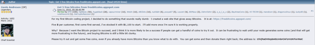 Легендарный BTC-кран: как несколько кликов превратились в состояние
