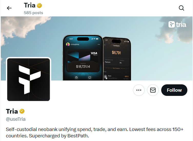 Tria превращает использование карты в стратегию с наградами