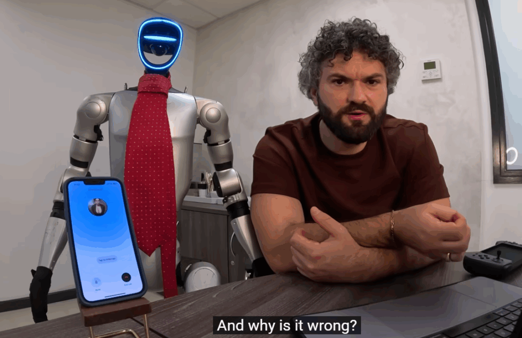 Робот стріляє в людину