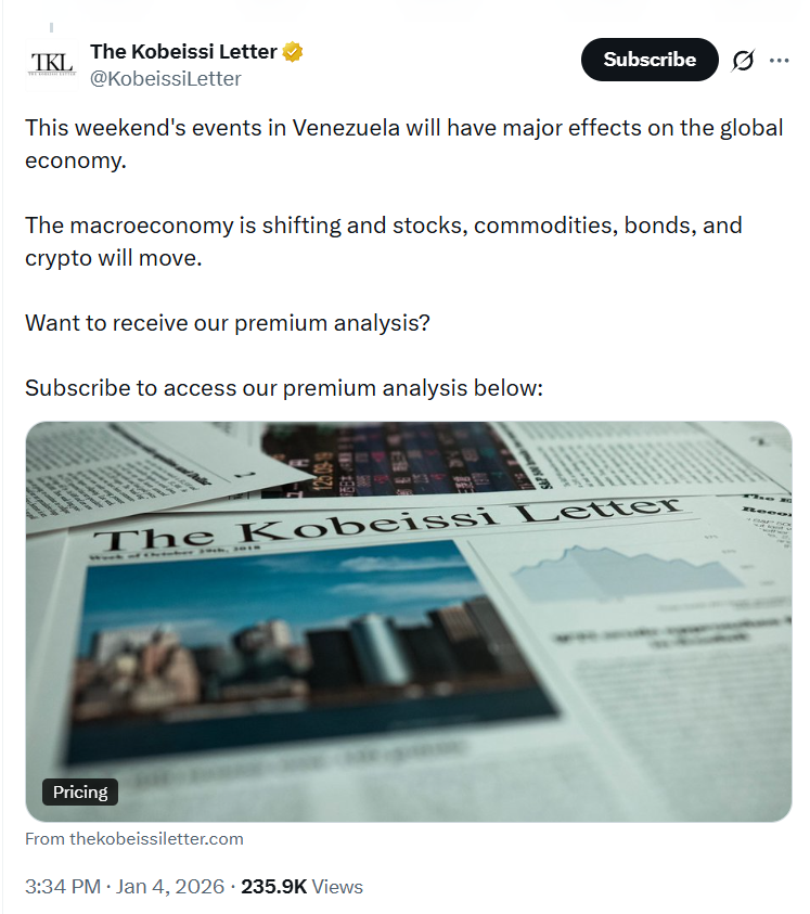 Венесуэла, нефть и крипто: почему биткоин пробил уровень $92 000 Венесуэла, нефть и крипто: почему биткоин пробил уровень $92 000